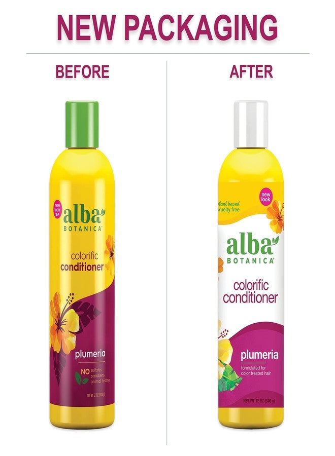 Alba Botanica Colorific Conditioner, Plumeria, 12 Oz (Packaging May Vary) - Image 2